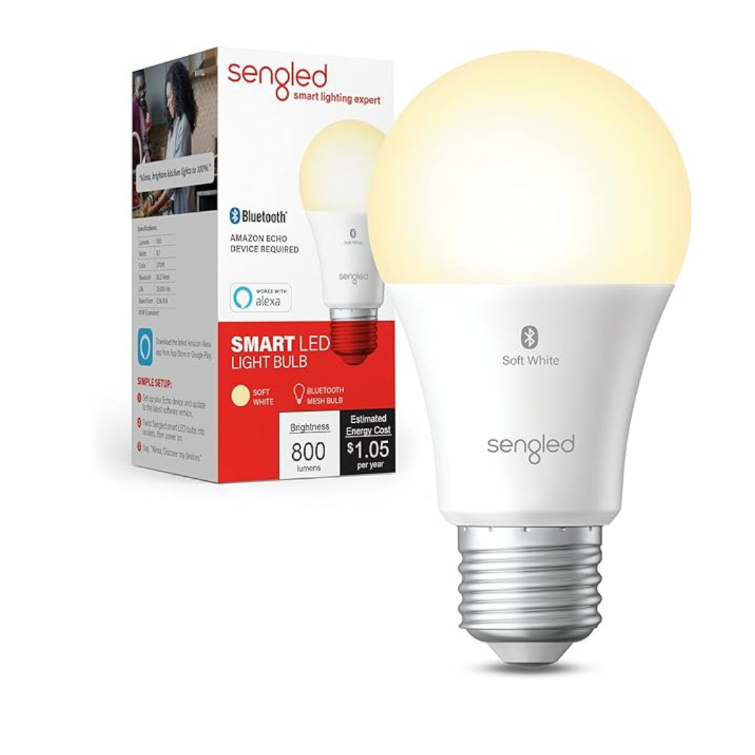 60W Equivalent 800LM Bluetooth Mesh LED E26 Smart Light Bulb