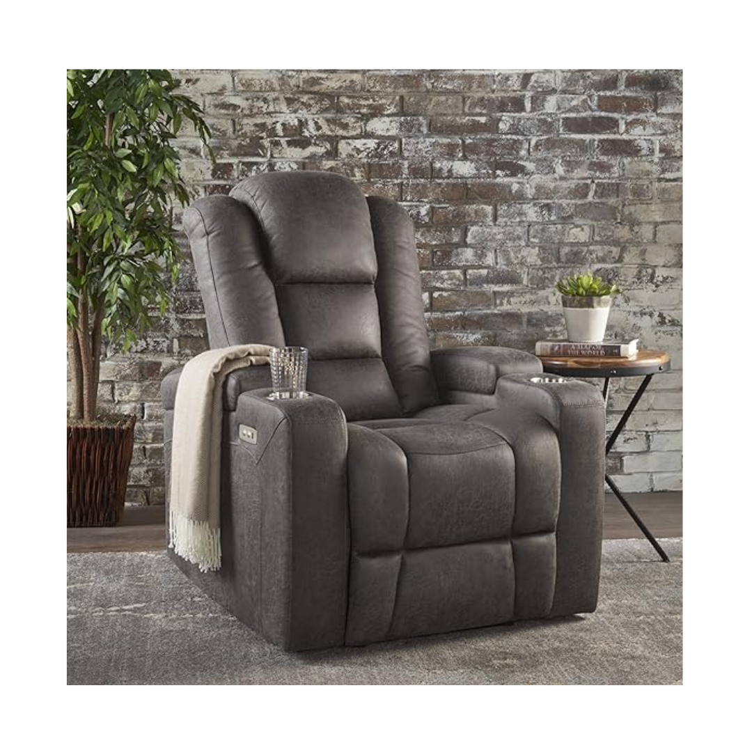 Christopher Knight Home Emersyn Tufted Microfiber Power Recliner
