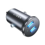 LISEN 90W 2-Port USB-C Fast Charging Car Charger Adapter