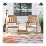 Darien Oak Outdoor Bench