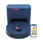 bObsweep Dustin Wi-Fi Self-Emptying Robot Vacuum & Mop (Navy)