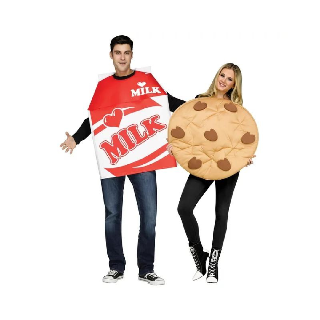 Milk And Cookies 2 Pack Costume For Adults