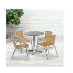 Flash Furniture 27.5'' Round Indoor-Outdoor Table Set with 4 Chairs