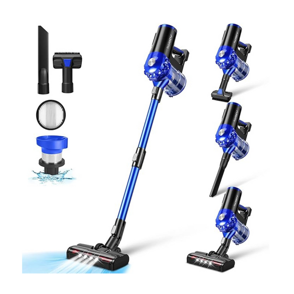 Iwoly Rechargeable Cordless Vacuum Cleaner with Powerful Brushless Motor