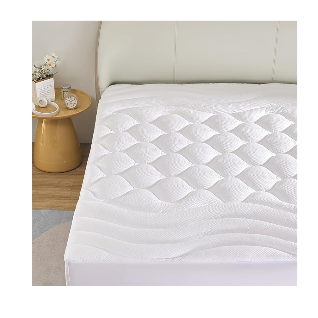 Sonive Soft and Fluffy Quilted Fitted Full Mattress Pad