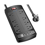 Nuetsa Extension Cord with 8 Outlets and 4 USB Ports