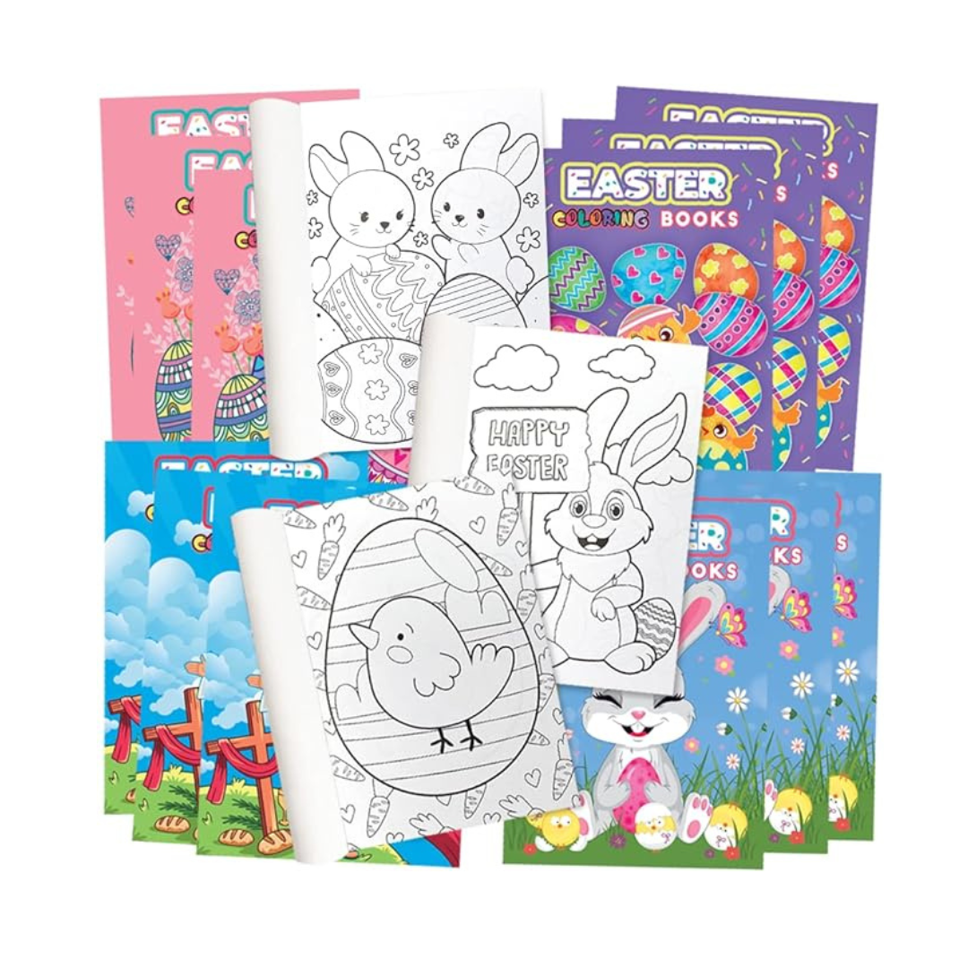 20-Pack ArtCreativity Assorted Mini Easter Coloring Books