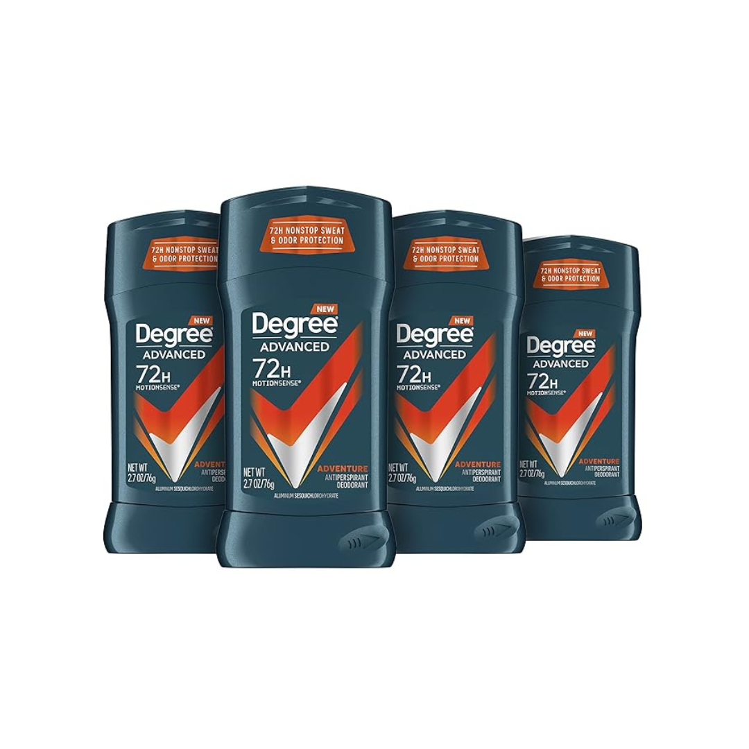 4-Pack Degree Advanced Men's 2.7oz Antiperspirant Deodorant