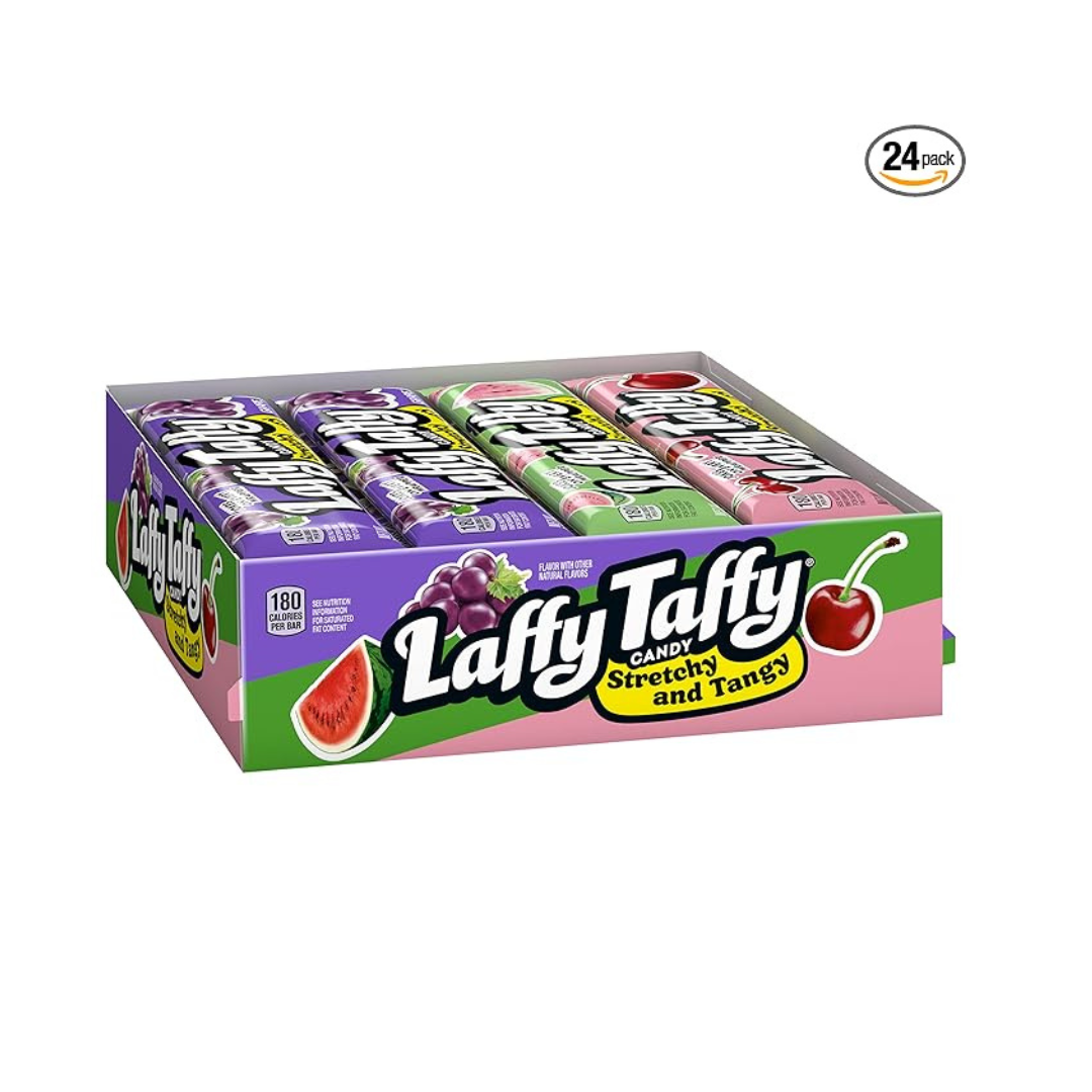 Laffy Taffy Stretchy 1.5 Ounce Candy Bar, 24 Pack