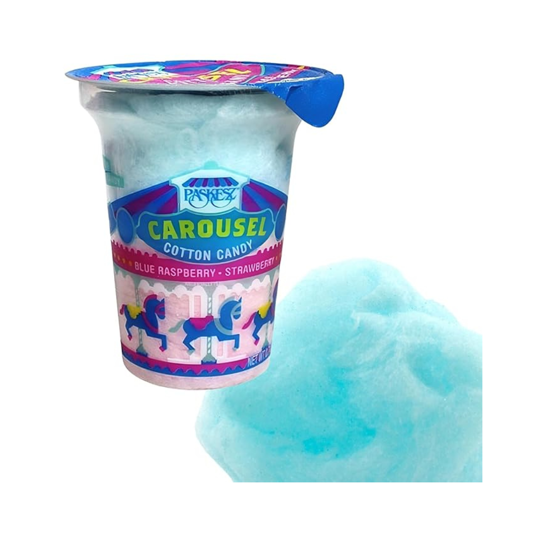 Carousel Cotton Candy, 2 Oz container, Pack of 24