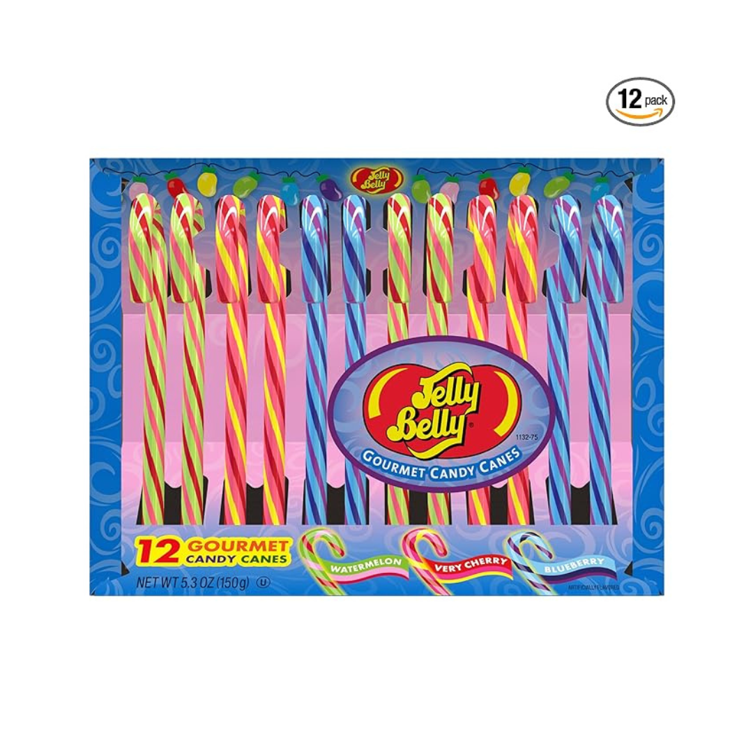 Jelly Belly Gourmet Candy Canes, Box of 12