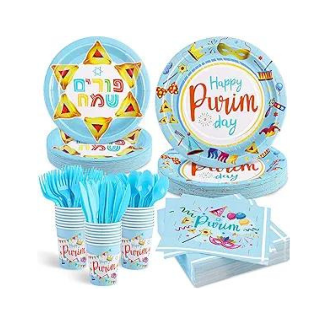 Happy Purim Party Pack, 24 Settings