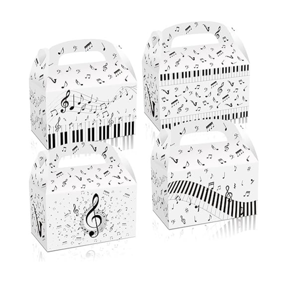 Music Themed Party Boxes, 12 Pack