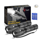 2-Pack 5 Modes 2000 Lumens Tactical LED Flashlights
