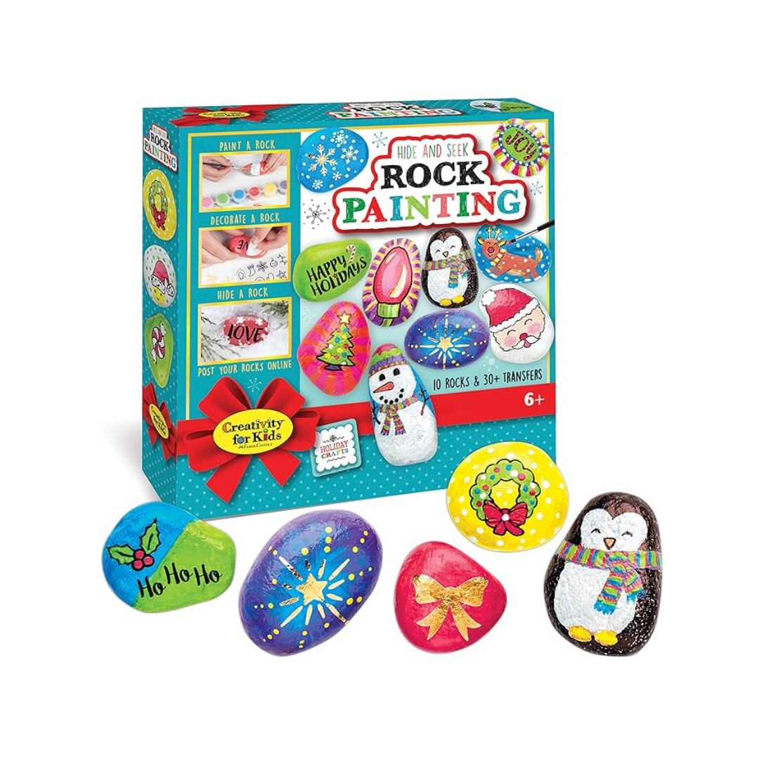Creativity for Kids Holiday Hide & Seek Rock Painting Kit