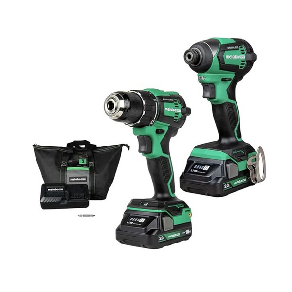 Metabo HPT 18V Cordless Brushless Driver Drill & Impact Driver Combo Kit