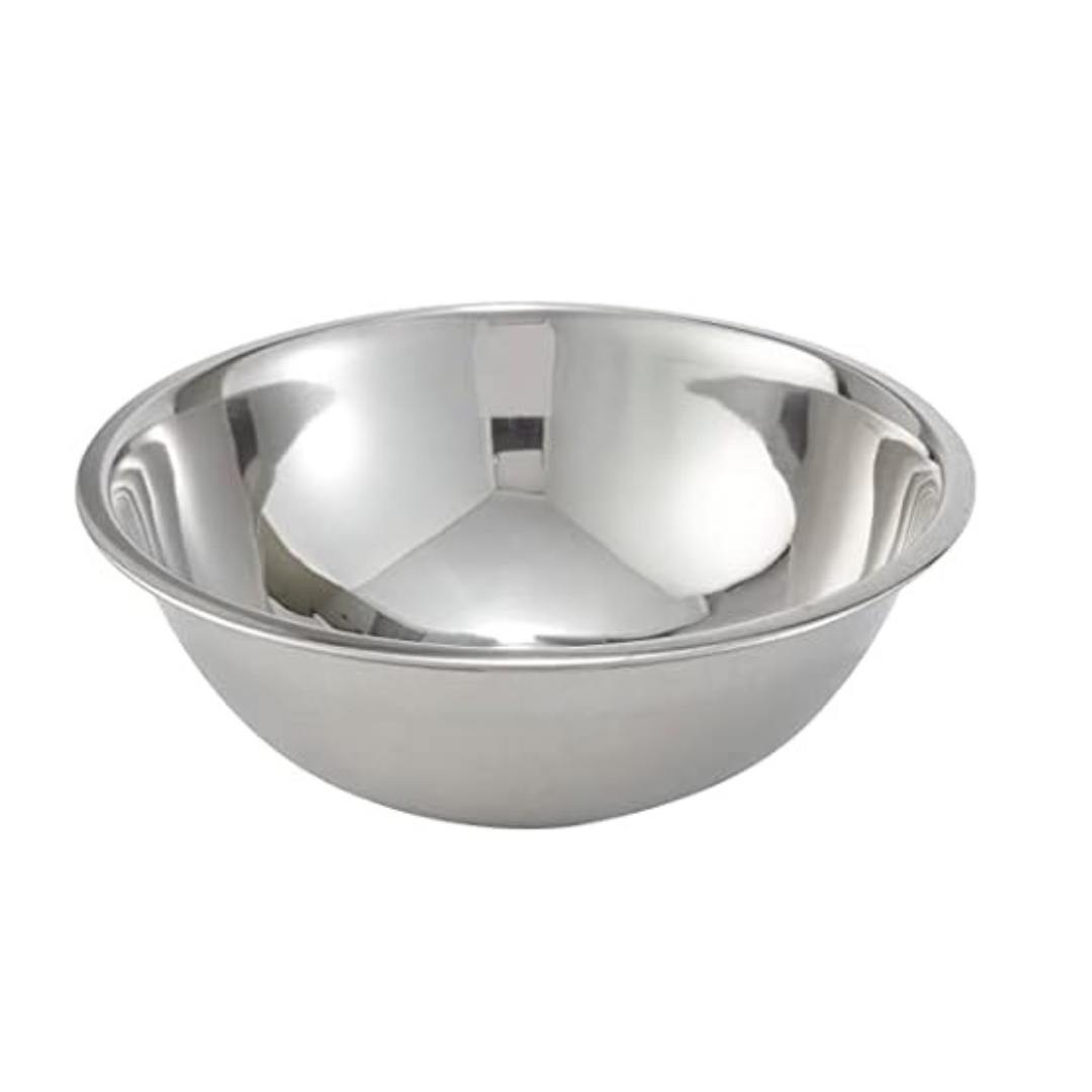 Winco 8-Quart Stainless Steel Economy Mixing Bowl