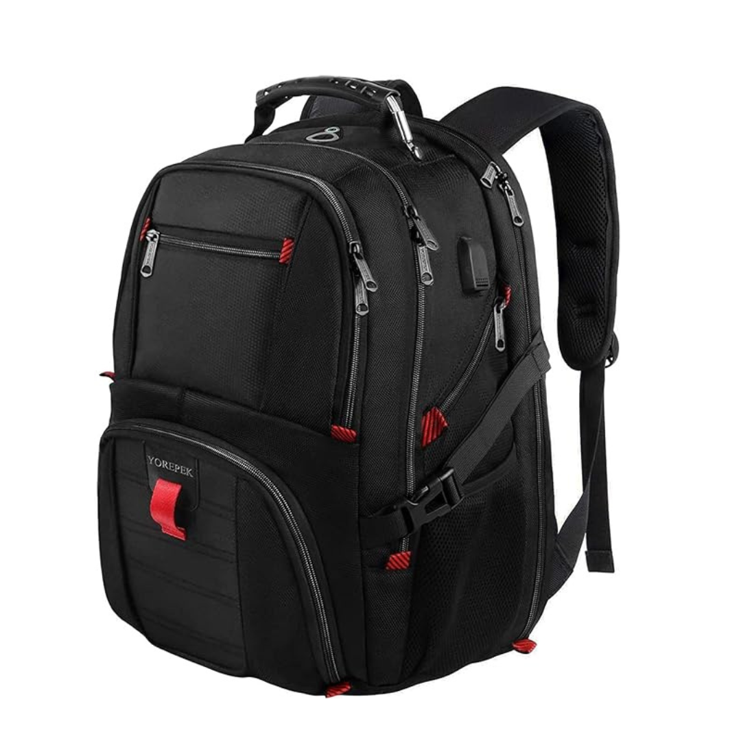 Yorepek RS-A1 Travel 17" Laptop Backpack with USB Charging Port