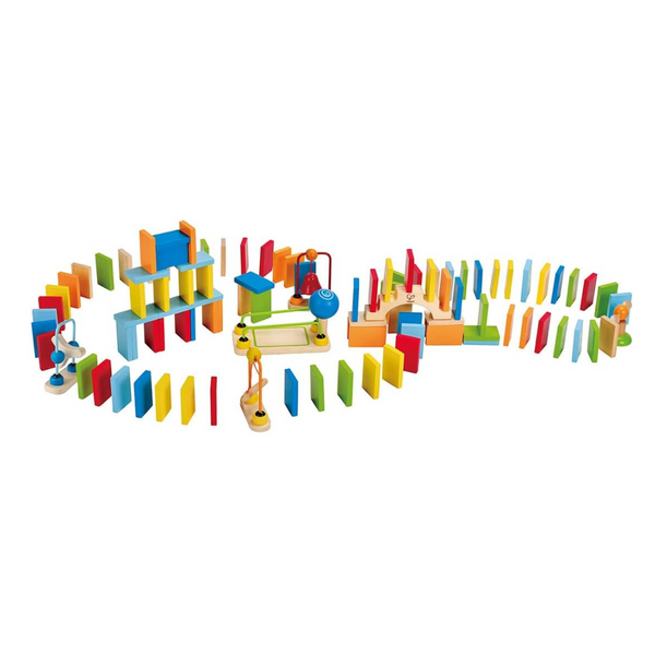 107-Piece Hape Dynamo Wooden Domino Set