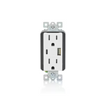 2-Pack Leviton 15A Tamper Resistant Type A/C 3.6A 18W USB Outlet