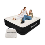 Englander Double High Twin Luxury Camping Air Mattress with Built-in Pump
