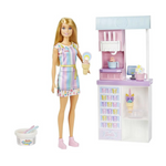 Barbie Ice Cream Shop 12" Blonde Doll Playset with Accessories