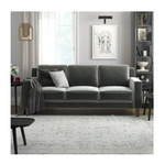 DHP Bryanna 3 Seater Sofa (Gray Velvet)
