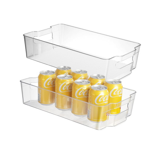 2Pcs Refrigerator Organizer Bins