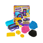Kinetic Sand, Slice N’ Surprise Set with 13.5oz of Black, Pink and Blue Play Sand