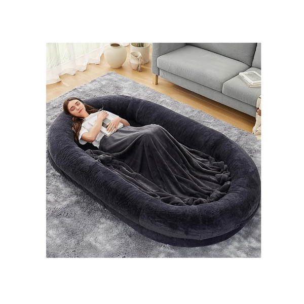 Dogke Large Human Luxury Fur Human Size Dog Bed