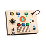 Joyreal Montessori Busy Board Sensory Toys with LED Light Up Switch