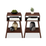Best Choice Products Set of 2 Mid-Century Modern End Table