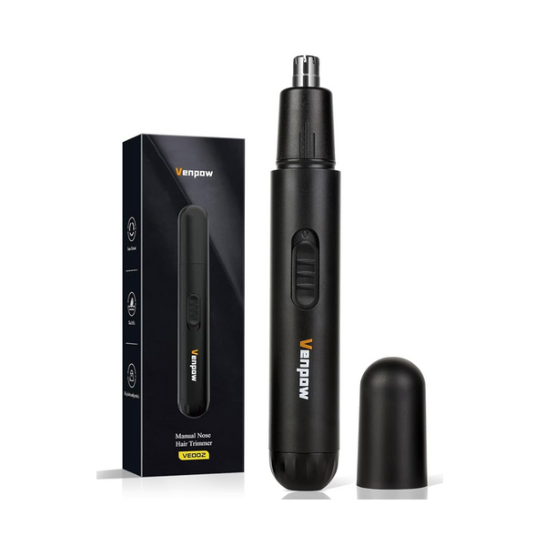 Venpow IPX7 Waterproof Battery-Operated Ear & Nose Hair Trimmer
