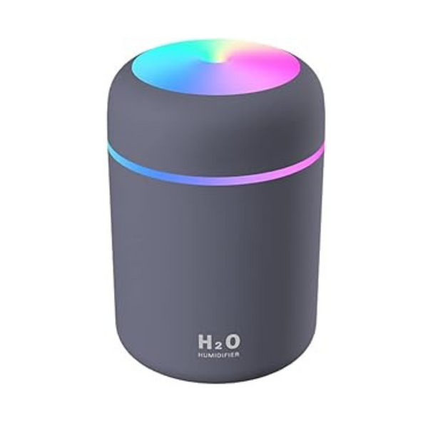 Hiskfun 300ml USB Portable Small Cool Mist Humidifier w/LED Night Light