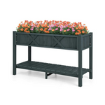 Costway HIPS Raised Garden Bed Poly Wood Elevated Planter Box