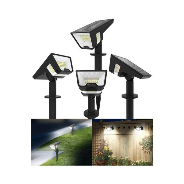 4-Pack Szrsth Outdoor Solar 58 LED Lights
