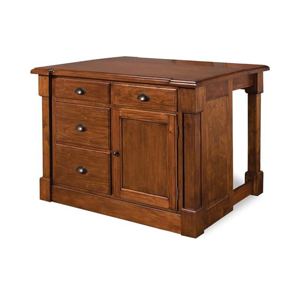 Aspen Rustic Cherry Kitchen Island by Home Styles