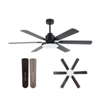 Parrot Uncle Large 60" Ceiling Fans with LED Light