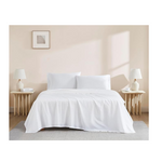 4-Piece Linen Closet Luxury Organic Cotton King Sheet Set