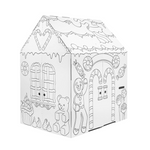 Easy Playhouse Gingerbread House Decorate & Personalize a Cardboard For