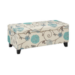 Christopher Knight Home Breanna Fabric Storage Ottoman