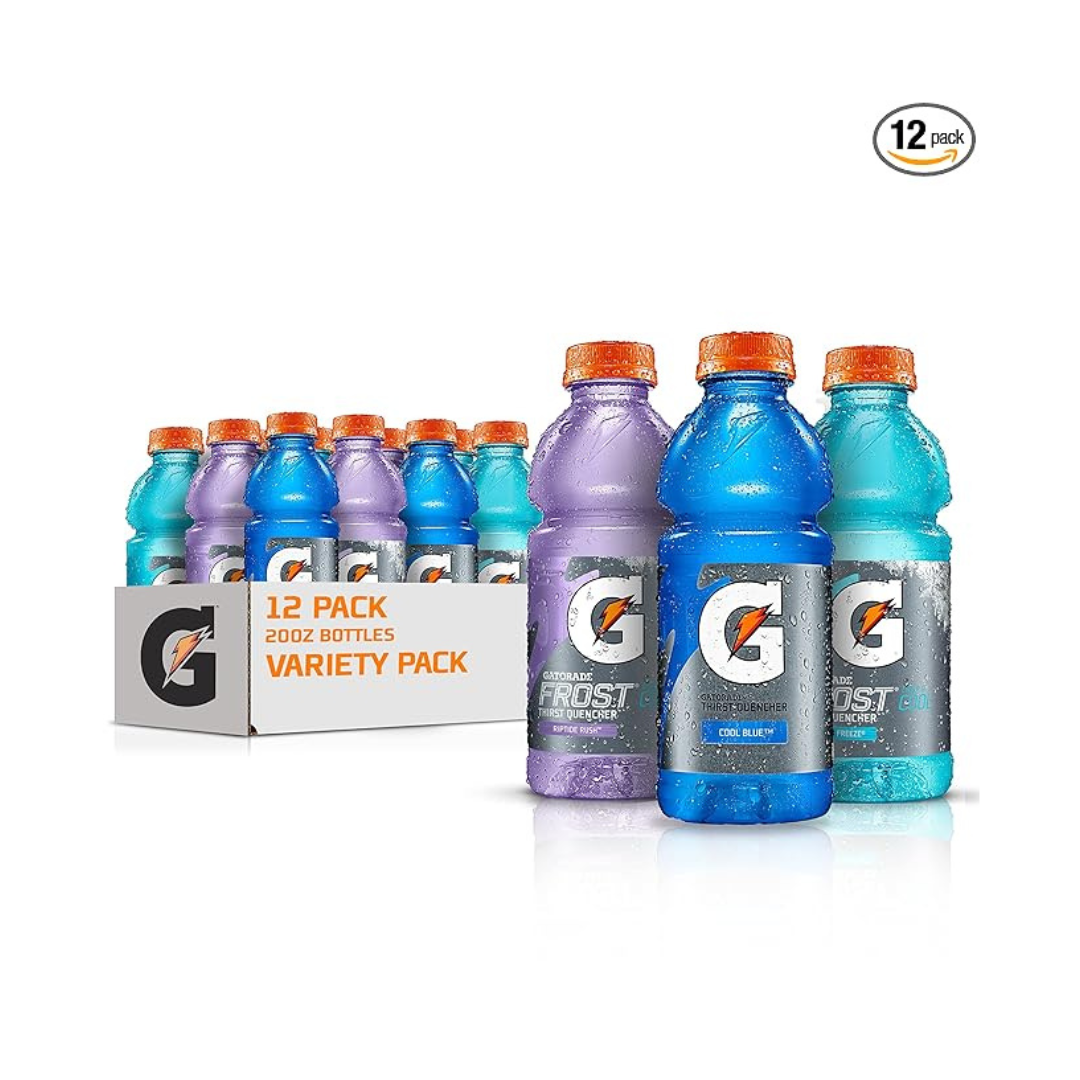 12 Pack of Gatorade Original Thirst Quencher 3-Flavor Frost Variety Pack
