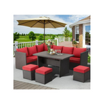 7-Piece Aecojoy Patio Outdoor Sectional Sofa Conversation Set