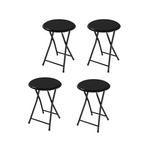 Set of 4 Lavish Home Heavy-Duty 18" 225lb Capacity & Padded Seats Stool