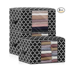 3-Pack Wiselife 100L Clothes Organization and Storage Containers