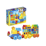 Mega Bloks Fisher-Price ABC Blocks Musical Train with 50 Pieces, Music and Sounds