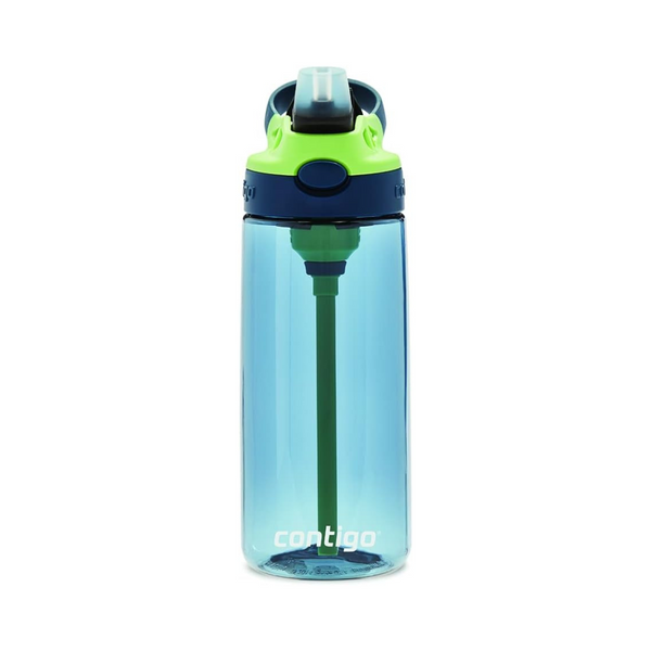 Contigo Aubrey Kids Cleanable Water Bottle with Silicone Straw and Spi