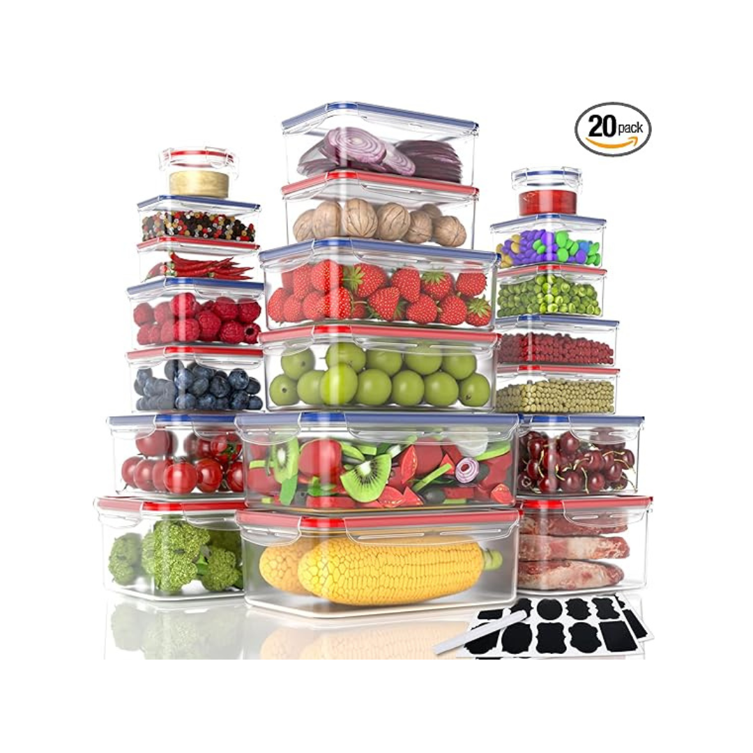 40-Piece AdanZst BPA Free Reusable Food Storage Containers