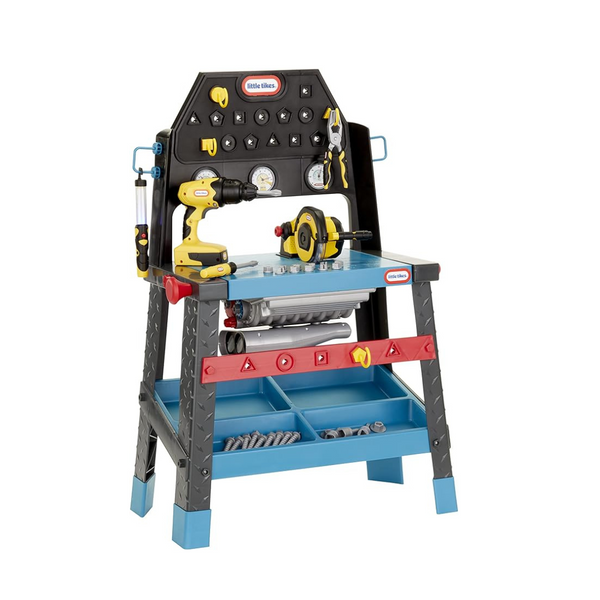 Little Tikes 2-in-1 Buildin’ to Learn Motor/Wood Shop Auto and Wood Workshop