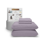 3-Piece Purity Home Ultra-Soft 100% Cotton Twin Sheet Set